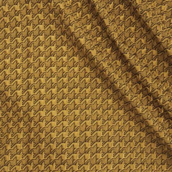 Jacquard acolchado ocre